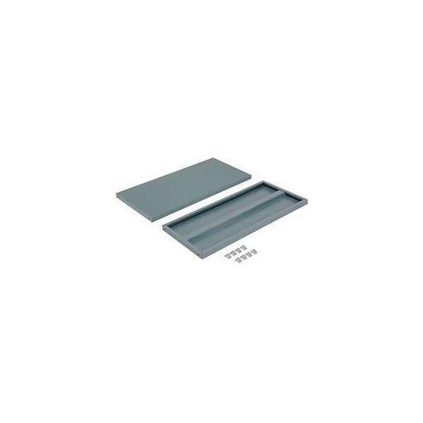 Global Equipment Shelves For 36"Wx24"D Storage Gray, 2 Pack 493314GY Zoro